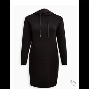 Torrid Black Hooded Dress